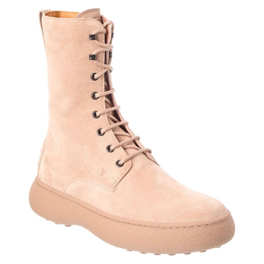Tod’S Suede Boot, Beige